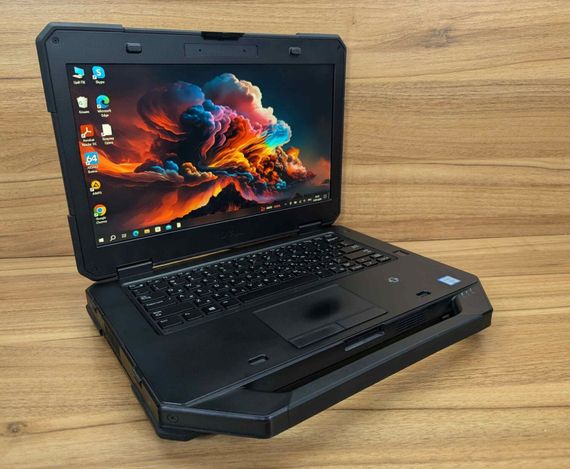 Захищений ноутбук Dell Latitude 14 Rugged 5414 / 14" (1920x1080) IPS Touch / Intel Core i5-6300U (2 (4) ядра по 2.4 - 3.0 GHz) / 8 GB DDR4 / 512 GB SSD / AMD Radeon R7 M360, 2 GB DDR3, 64-bit / Fingerprint / Windows 10 б/в + Подарунок Миша / USB | Зображення 3