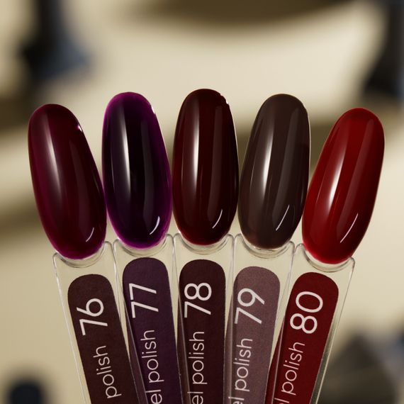 Гель-лак Valeri 076 "Стигла вишня" 6мл