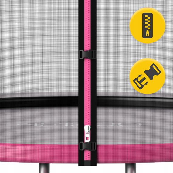 Батут із зовнішньою сіткою 4FIZJO Classic 10FT 312 см Black/Pink (P-5907739314567) | Зображення 5