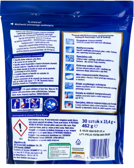DOMOL Extra Power Капсули для посудомийної машини 30 шт. | Зображення 1