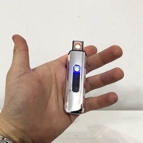 Запальничка електрична, спіральна сенсорна електрична запальничка usb. TM-862 Колір: срібний