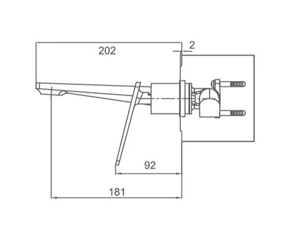 Змішувач для умивальника Frap F1058-22 | Зображення 1