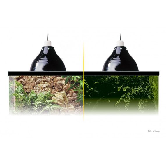 Плафон ExoTerra Glow Light для ламп обігріву в тераріум метал 14 см | Зображення 1