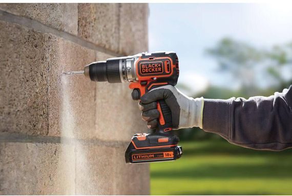 Дрель-шуруповерт ударная бесщеточная аккумуляторная BLACK+DECKER BL188N | Зображення 5