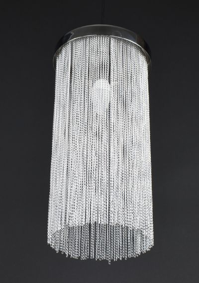 Люстра підвісна на 1 лампочку 27842 Хром 45-180х18х18 см. | Зображення 4