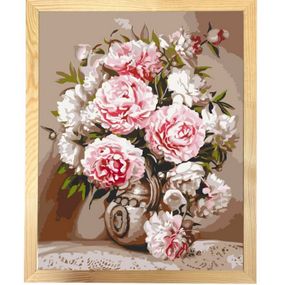 Картина по номерам "Нежные пионы" 13141-ACF 40х50 см