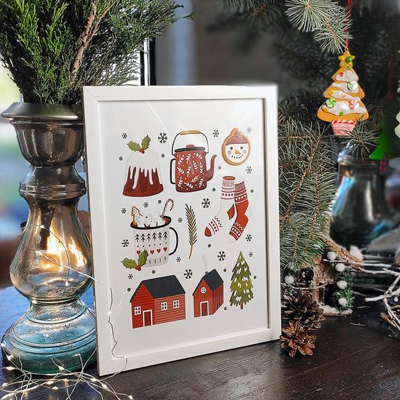 Постер в рамці Новорічний настрій 21х30см, A4 (WMT4_20NG006)