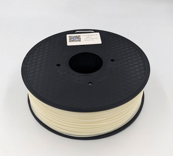 ABS-пластик MT Filament до 3D-принтера 1.75 мм 1 кг непрозорий натуральний (3DMT-ABS1.75-01-N) | Зображення 1