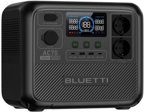 Зарядна станція Bluetti AC70 / 1000 Вт / 768 Вт.год / LiFePO4 | Зображення 1