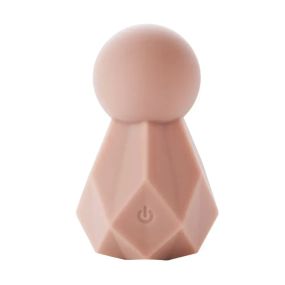 Вибратор для клитора Sweet Em Crystal в форме кристалла с гранями, розовый, 8 х 4.8 см Sex Aura