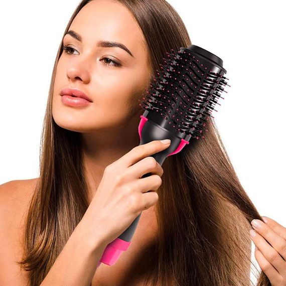 Фен-щітка для волосся 3в1 One Step Hair Dryer, 1000Вт / Фен браш для укладання волосся / Фен-стайлер для випрямлення волосся | Зображення 1