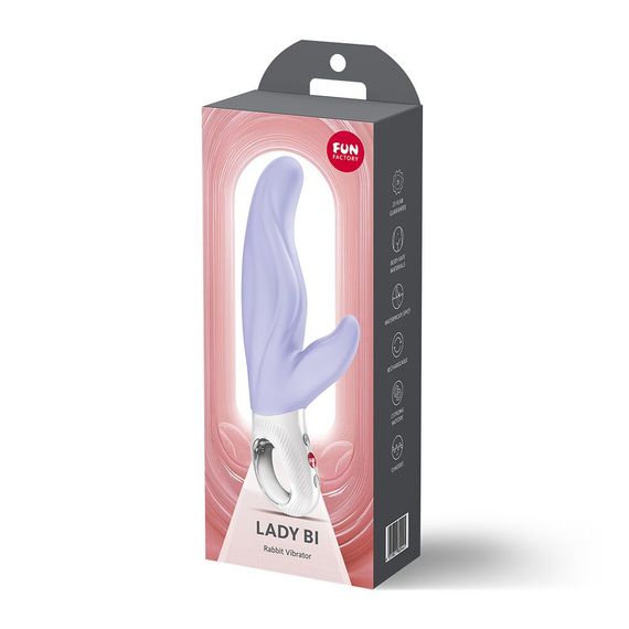 Вібратор-кролик для точки А Fun Factory LADY BI Purple, 2 мотори, 12 режимів | Зображення 8