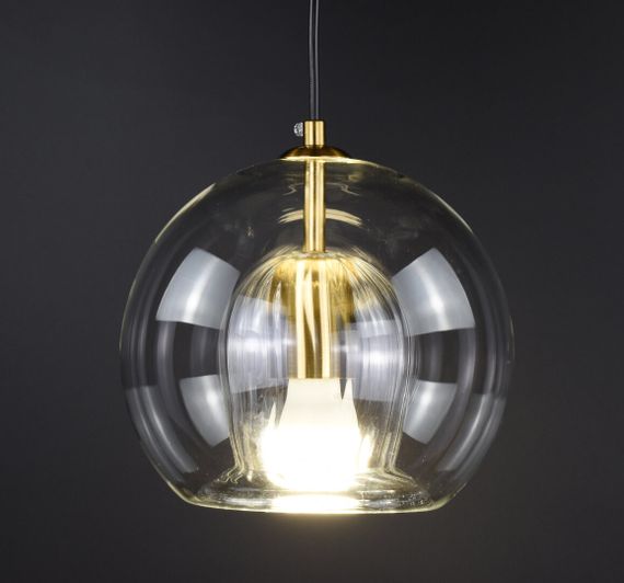 Люстра підвісна на 1 лампочку 26716 Латунь 25-200х20х20 см. | Зображення 2