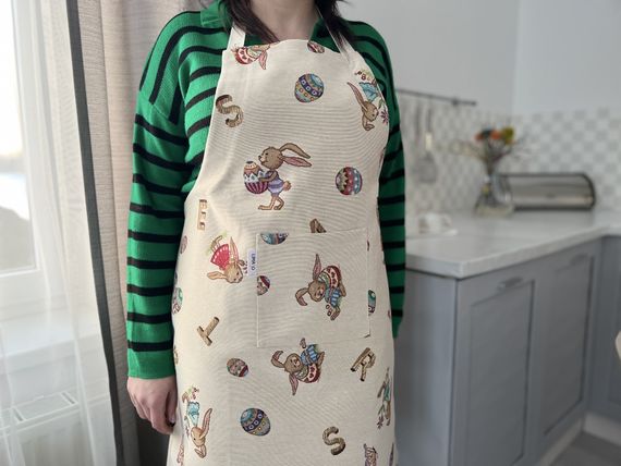 Фартух гобеленовий FR0067 Limaso, 60x85, Великодній, Без люрексу, 75% поліестер, 22% бавовна, 3% акрил, Гобелен | Зображення 3