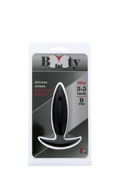 Анальна пробка BOOTYFUL XTRA SMALL 3.5 INCH. BLACK Sex Aura | Зображення 1