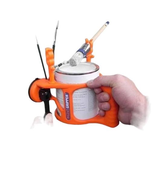 Удобный держатель для краски PaintGripper. Легко красить. Крепится к стеклу, металлу.