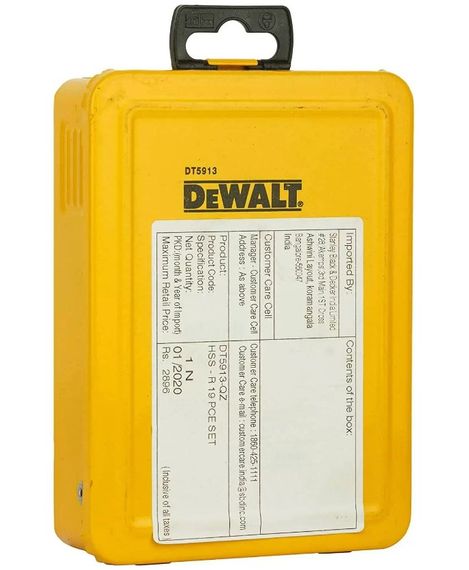 Набір свердел по металу DeWalt HSS-R (DT5913) | Зображення 1