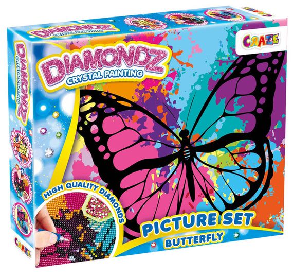 Набір для створення картини Craze Diamondz Метелик зі стразами