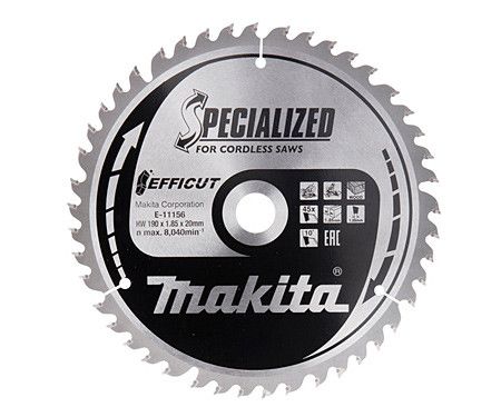 Пиляльний диск MAKITA E-11156 (190*20*45Z) | Зображення 1