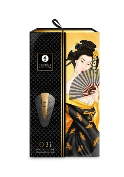 Вібратор для клітора Shunga Obi чорний, 11.5 см x 7 см Sex Aura | Зображення 6