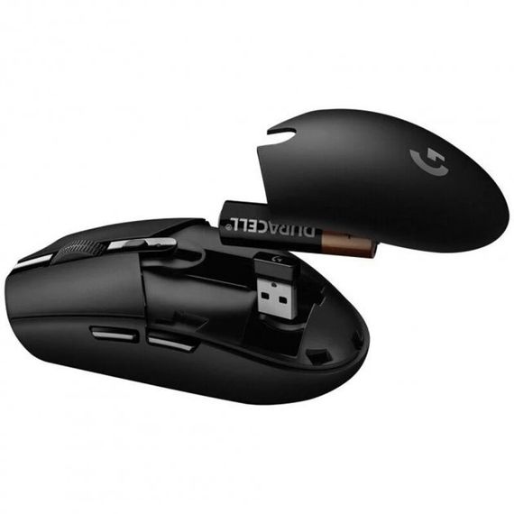 Беспроводная оптическая эргономичная мышь Logitech G304 черная (ЦУ-00032453) | Зображення 4