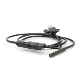 Універсальний ендоскоп 3в1 (USB+MicroUSB/Type-C) для смартфона/ПК, камера 5.5мм, жорсткий кабель 1м, з LED-підсвічуванням, IP67