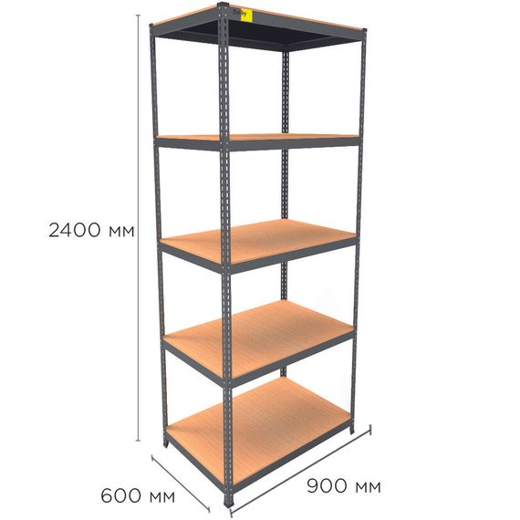 Металевий стелаж MRL-2400 ( 900x600) чорний