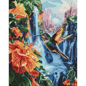 Алмазная мозаика "Тропическая птичка" ©art_selena_ua AMO8100, 40х50 см