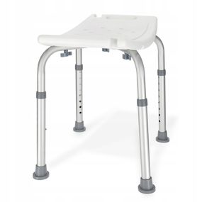 Стілець-табурет 4FIZJO для ванної та душу, регульований White/Grey (P-5905973403399)