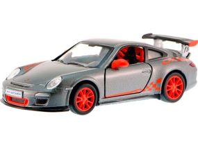 Колекційна іграшкова машинка PORSCHE 911 GTS RS KT5352W інерційна  Сірий