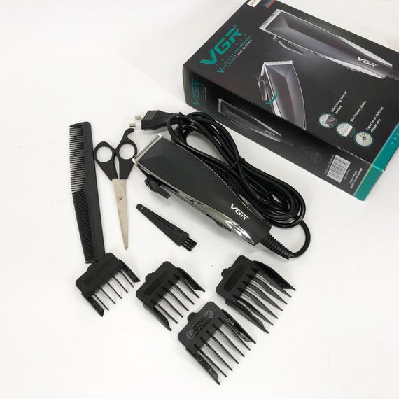 Професійна машинка для стрижки волосся в салон VGR V-033, Машинка для стрижки з безліччю насадок RK-70 | Зображення 2