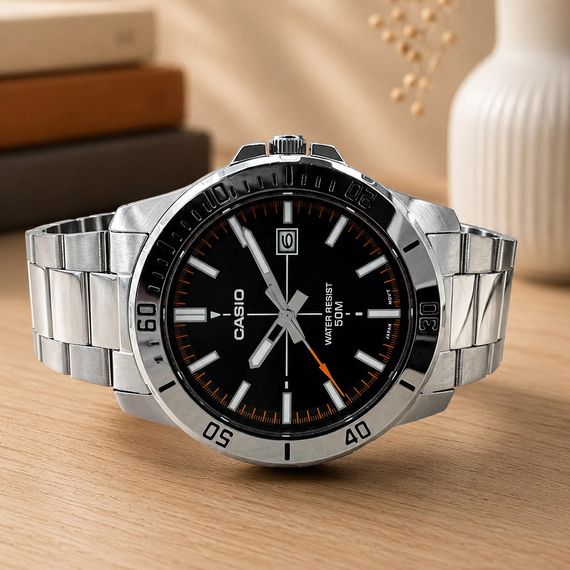 Чоловічий годинник Casio MTP-VD01D-1E2 | Зображення 1