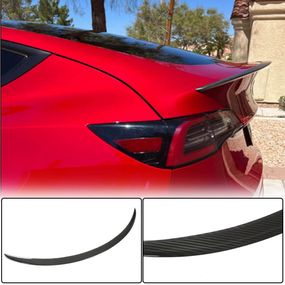Спойлер из сухого карбона V4 (2016-2022) для Tesla Model 3 2017- гг