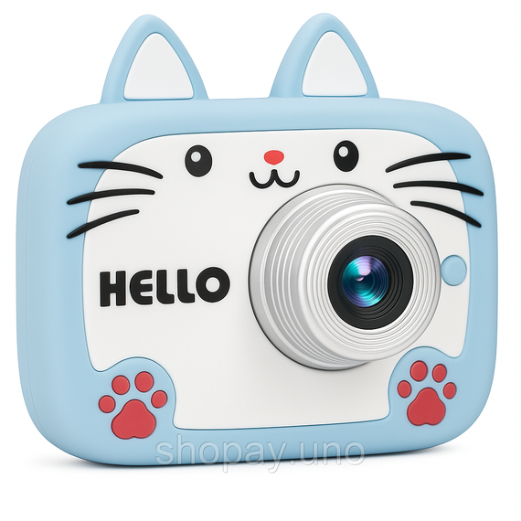 Интерактивные игрушки фотоаппарат для детей X900 Cat, Детский фотоаппарат kids camera FV-37