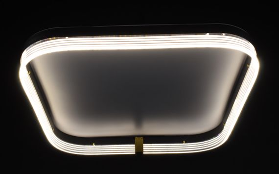 Люстра світлодіодна стельова LED світильник для квартири на стелю лед 27891 Білий 8х50х50 см. | Зображення 9