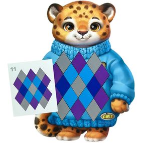 Развивающий пазл-вкладыш "Гепард" (ПСД289) PSD289