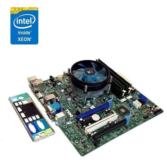 Комплект: Материнська плата Dell Optiplex 7010 MT / Intel Xeon E3-1230 v2 (4 (8) ядра по 3.3 - 3.7 GHz) (аналог i7-3770) / 32 GB DDR3 + Кулер Vinga Q4 б/в