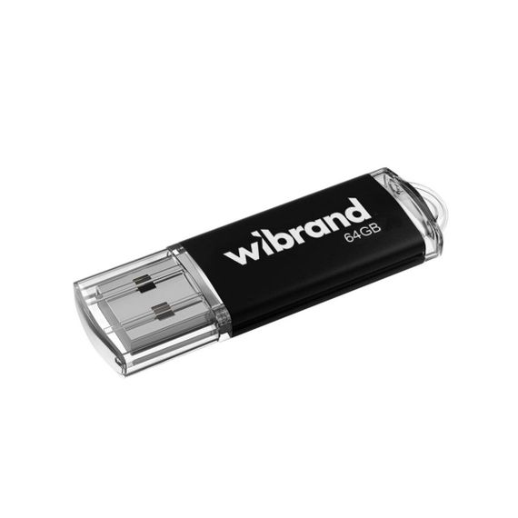 Флеш пам'ять USB 64 GВ Wibrand Cougar USB 2.0 чорний