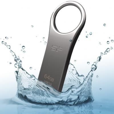USB флеш накопичувач Silicon Power 64GB Jewel J80 Titanium USB 3.0 (SP064GBUF3J80V1T) | Зображення 2