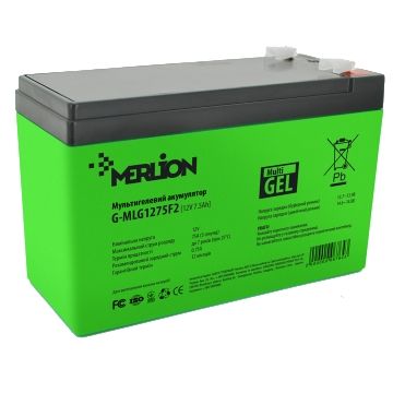 MERLION G-MLG1275F2 7.5 А•ч 12В Свинцево-кислотна акумуляторна батарея