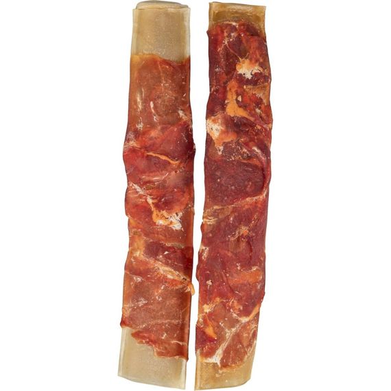 Ласощі Trixie Denta Fun для собак для чищення зубів Реберця з качкою натуральна шкіра 17 см 110 г 2 шт/уп | Зображення 1