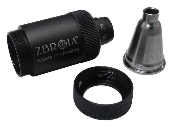 Пламегаситель ZBROIA для AР кал. 5,56 Резьба 1/2"-28 Пламегаситель 5.56 Пламегаситель АР | Зображення 7