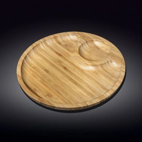 Блюдо бамбукове кругле Wilmax (Вілмакс) Bamboo 35,5 см (WL-771045)
