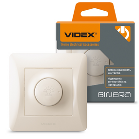 BINERA крем Вімікач димерній 600W Videx