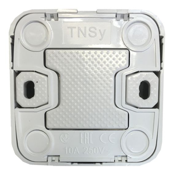 Вимикач зовнішньої установки 1-кл. білий IP20 Lemur Ny95000977 | Зображення 1