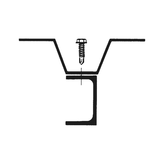 Саморіз зі свердлом, з 6-гранной головкою з буртиком pias ® | Зображення 2
