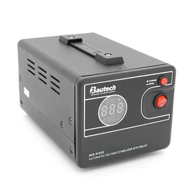 Стабілізатор напруги релейний Bautech AVS-R500VA/300W однофазний, підлогового монтажу, LED дисплей, діапазон 150-270V, AC230±8%,