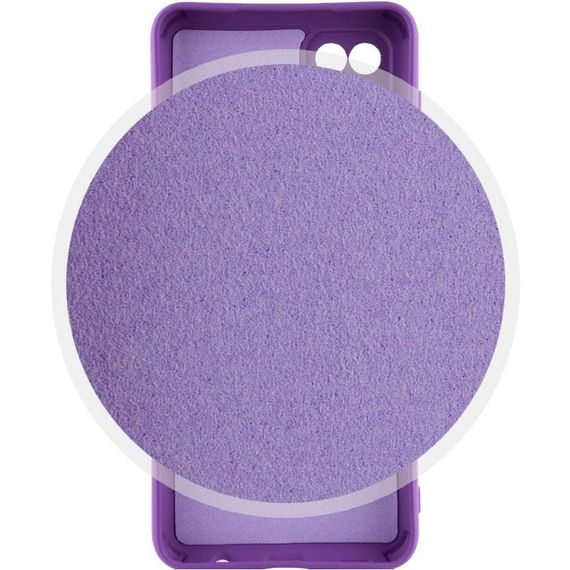 Чохол TPU GETMAN Liquid Silk Full Camera для Samsung Galaxy A12 Фіолетовий / Purple | Зображення 2