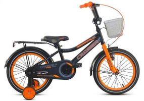 Дитячий велосипед Rocky Crosser-13 з кошиком і дод. коліщатками 4503 14, Помаранчевий