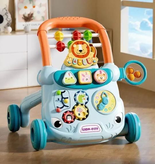 Детские ходунки-каталка с развивающим центром – первые шаги с радостью и пользой синие | Зображення 2